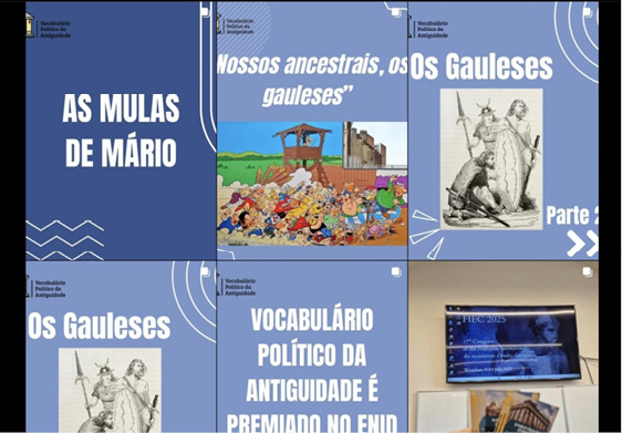 Página do Vocabulário Político da Antiguidade no Instagram